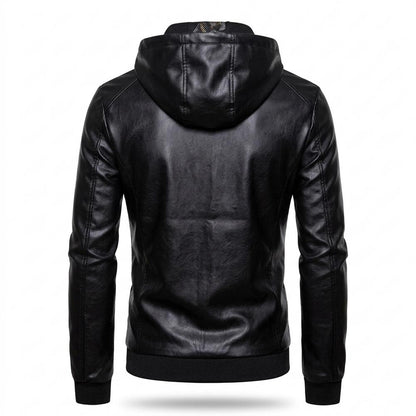 Lederjacken Outlet24 - Nazul | Gefütterte Taillierte Lederjacke Herren