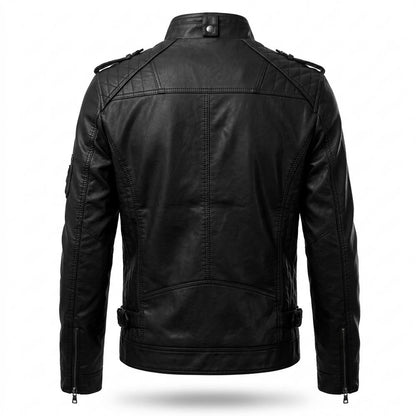 Lederjacken Outlet24 - Motot | Gesteppt Tailliert Lederjacke Herren