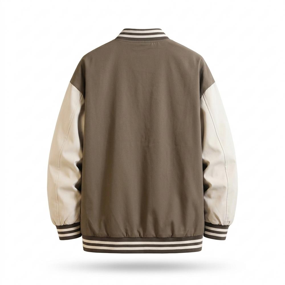 Lederjacken Outlet24 - Mupem | Zweifarbige Geknöpfte Jacke Unisex