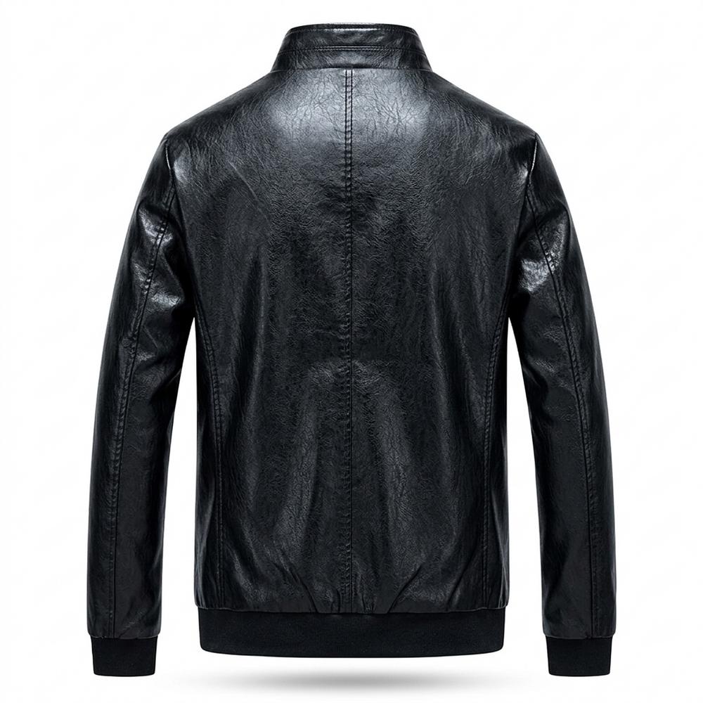 Lederjacken Outlet24 - Vutod | Gefüttert Gerippt Lederjacke Herren