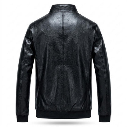 Lederjacken Outlet24 - Vutod | Gefüttert Gerippt Lederjacke Herren
