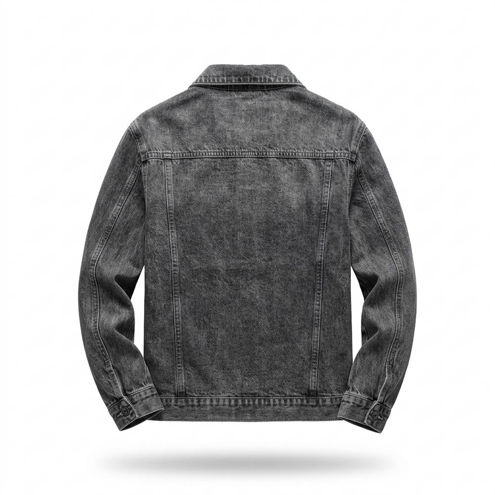 Lederjacken Outlet24 - Savek | Geknöpft Gewaschen Jacke Herren