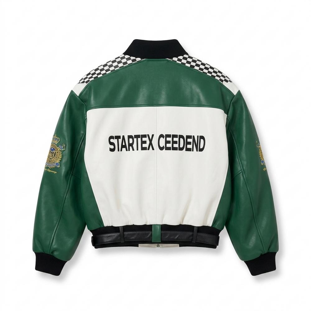 Lederjacken Outlet24 - Momas | Zweifarbig Weit Lederjacke Unisex