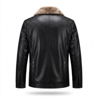 Lederjacken Outlet24 - Vilit | Gefüttert Warm Lederjacke Herren