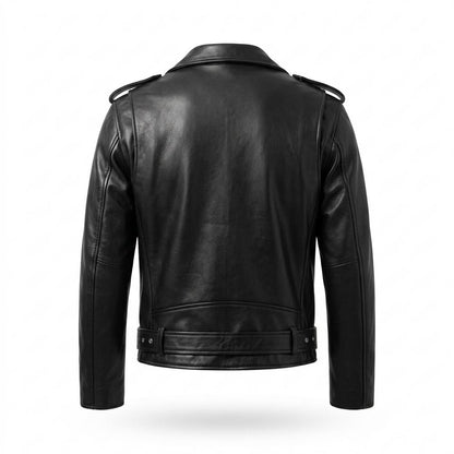 Lederjacken Outlet24 - Maziv | Asymmetrisch Gegürtet Lederjacke Herren