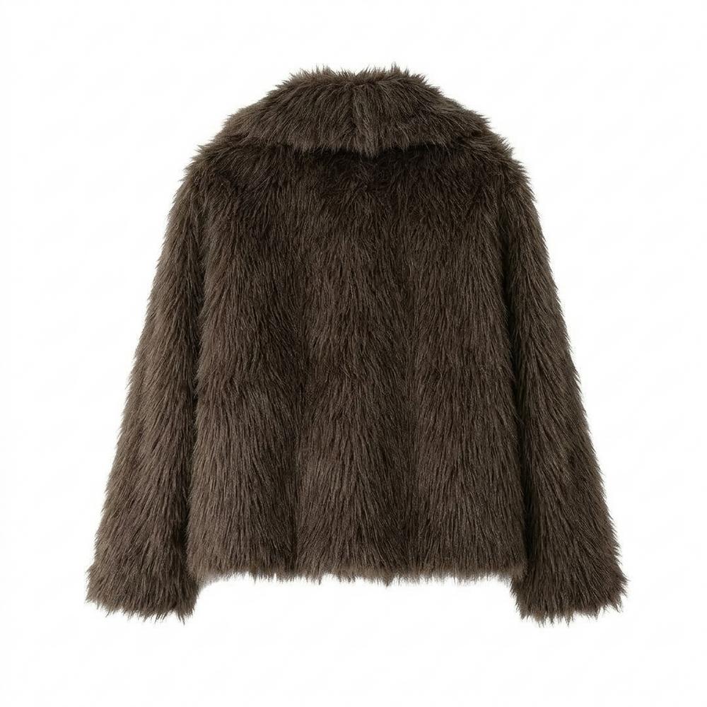 Lederjacken Outlet24 - Nifim | Langhaarige Voluminöse Jacke Damen