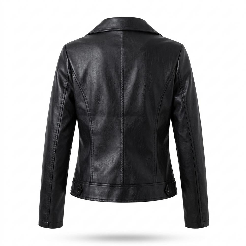 Lederjacken Outlet24 - Canil | Asymmetrisch Tailliert Lederjacke Damen