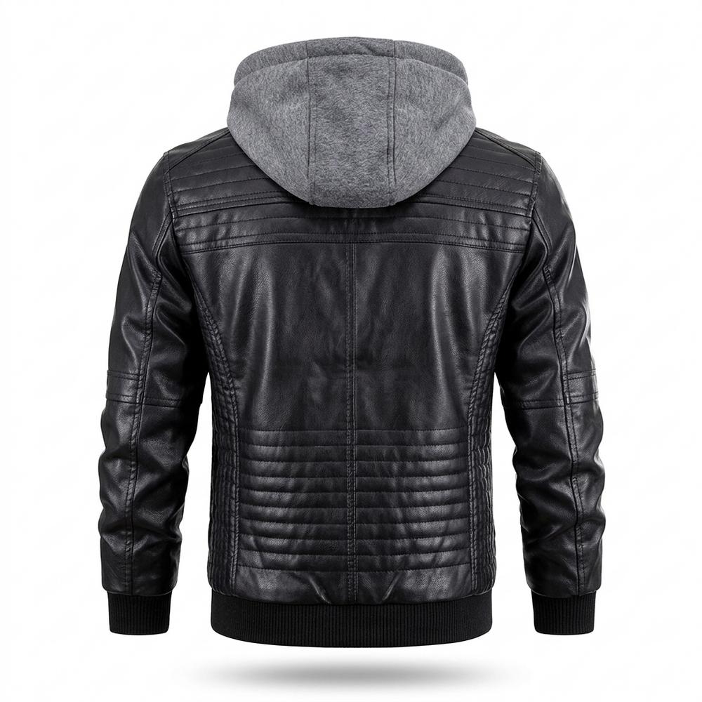 Lederjacken Outlet24 - Revan | Gefüttert Gesteppt Lederjacke Herren