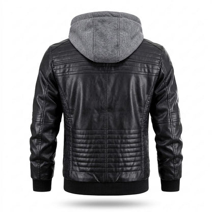 Lederjacken Outlet24 - Revan | Gefüttert Gesteppt Lederjacke Herren