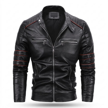 Lederjacken Outlet24 - Mopid | Gesteppt Tailliert Lederjacke Herren