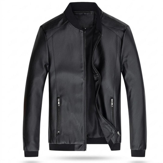 Lederjacken Outlet24 - Temol | Gefütterte Matte Lederjacke Herren