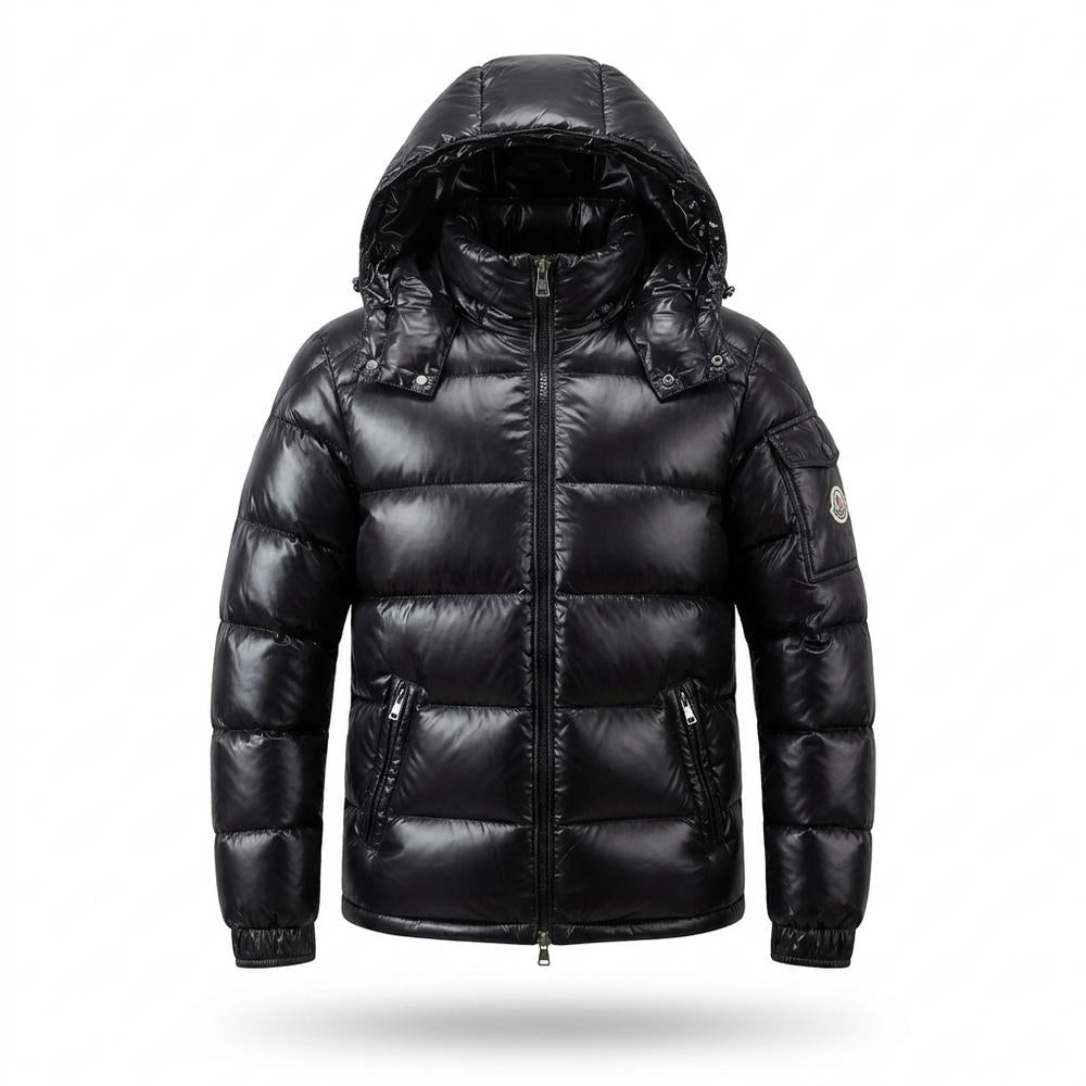 Lederjacken Outlet24 - Dudod | Glänzend Gefüttert Jacke Herren