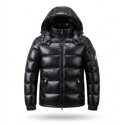 Lederjacken Outlet24 - Dudod | Glänzend Gefüttert Jacke Herren