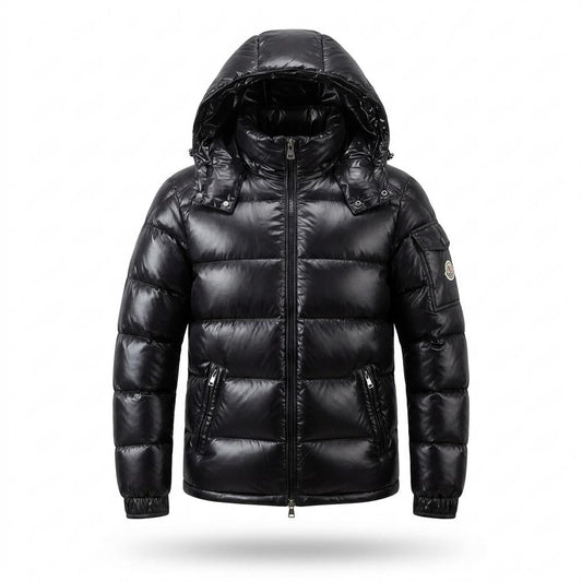 Lederjacken Outlet24 - Dudod | Glänzend Gefüttert Jacke Herren