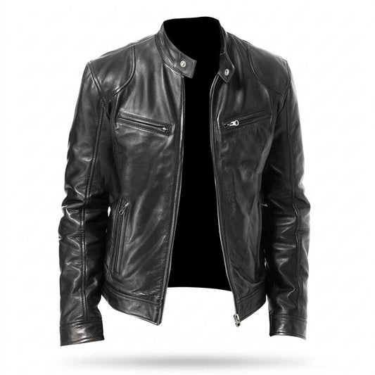 Lederjacken Outlet24 - Misud | Strukturiert Figurbetont Lederjacke Herren