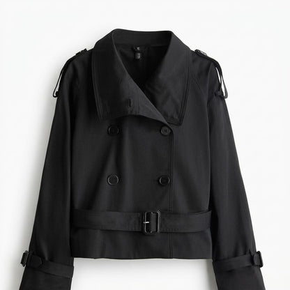 Lederjacken Outlet24 - Muwel | Kurze Doppelreihige Jacke Damen