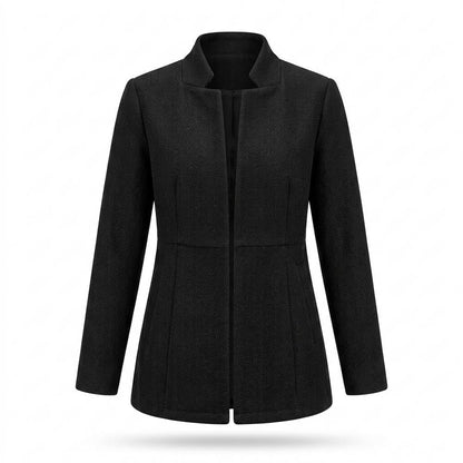Lederjacken Outlet24 - Kupem | Kragenlos Strukturiert Jacke Damen