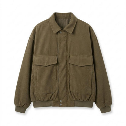 Lederjacken Outlet24 - Taziv | Gefüttert Gerippt Jacke Unisex