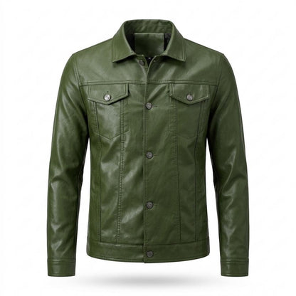Lederjacken Outlet24 - Lebas | Geknöpft Gekragt Lederjacke Herren