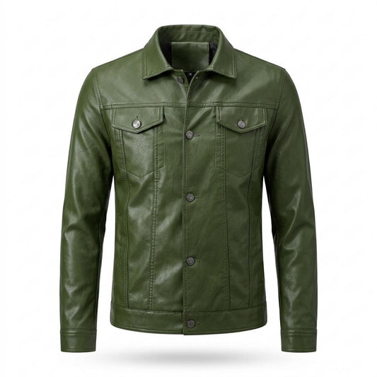 Lederjacken Outlet24 - Lebas | Geknöpft Gekragt Lederjacke Herren