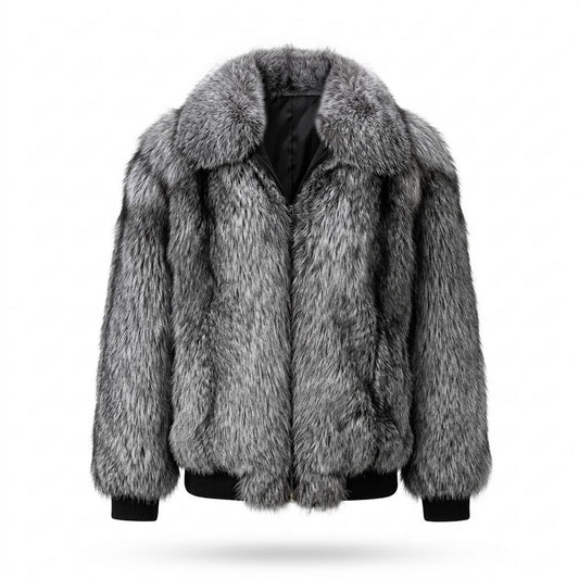 Lederjacken Outlet24 - Digat | Langhaarig Breitkragig Jacke Herren