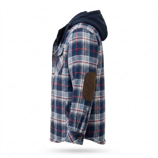 Lederjacken Outlet24 - Tozen | Gefütterte Karierte Jacke Herren