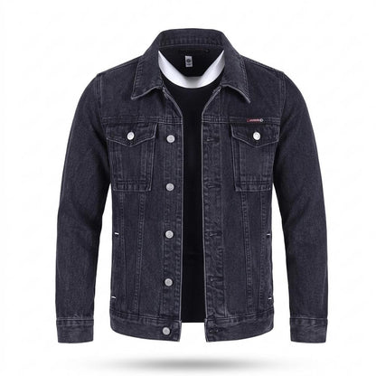 Lederjacken Outlet24 - Kagod | Geknöpft Gewaschen Jacke Herren