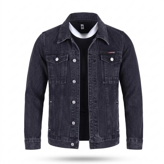 Lederjacken Outlet24 - Kagod | Geknöpft Gewaschen Jacke Herren
