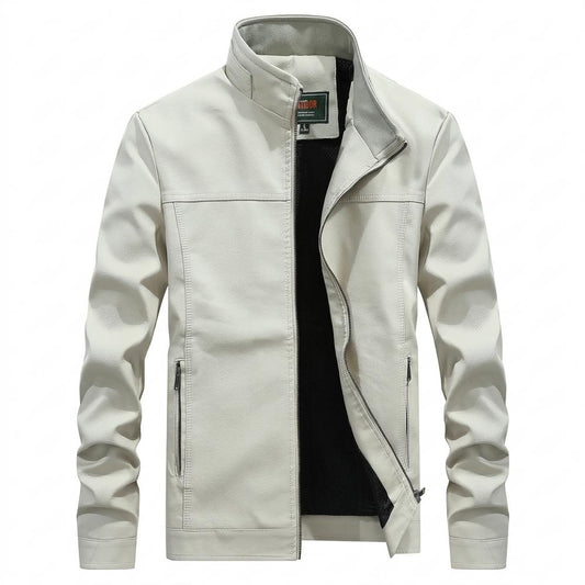 Lederjacken Outlet24 - Ceped | Gefüttert Strukturiert Lederjacke Herren
