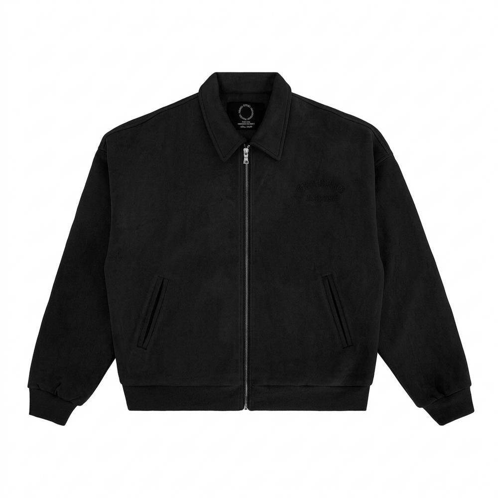 Lederjacken Outlet24 - Kazol | Velourartige Kastige Wildleder-Jacke Unisex