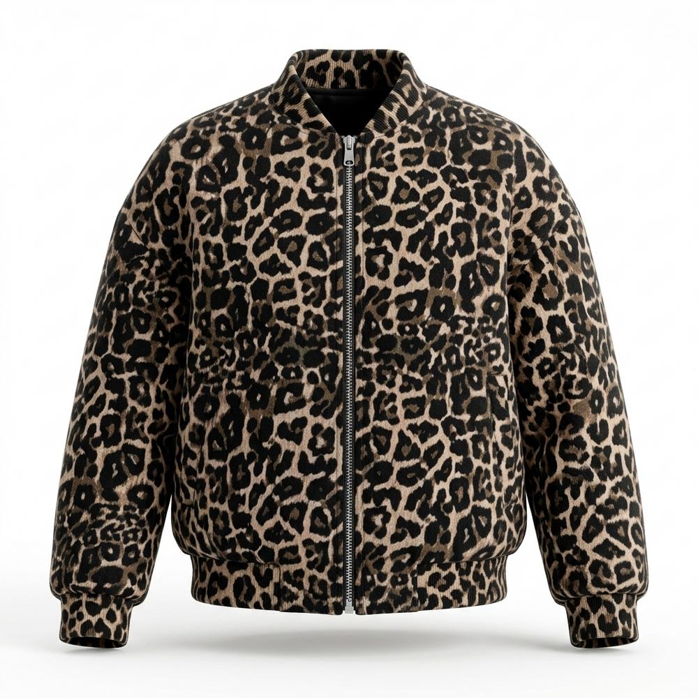 Lederjacken Outlet24 - Tihad | Gemustert Wattiert Jacke Damen