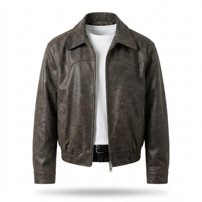 Lederjacken Outlet24 - Zakis | Velours Reißverschluss Wildleder-Jacke Herren