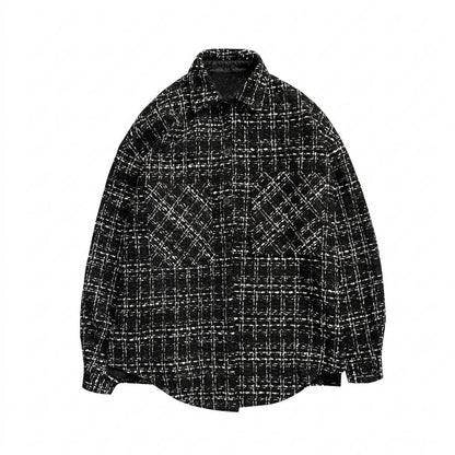 Lederjacken Outlet24 - Kezan | Strukturiertes Kariertes Hemd Unisex