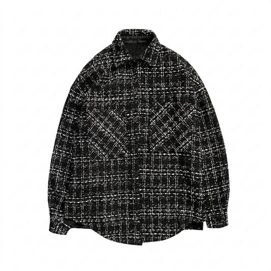 Lederjacken Outlet24 - Kezan | Strukturiertes Kariertes Hemd Unisex