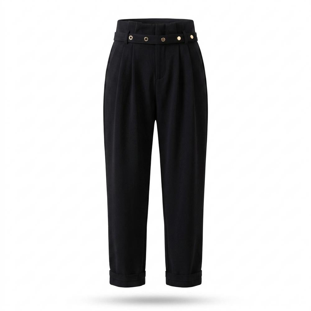 Lederjacken Outlet24 - Yabur | Gegürtete Plissierte Hose Damen