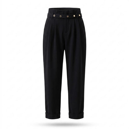 Lederjacken Outlet24 - Yabur | Gegürtete Plissierte Hose Damen