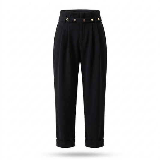 Lederjacken Outlet24 - Yabur | Gegürtete Plissierte Hose Damen