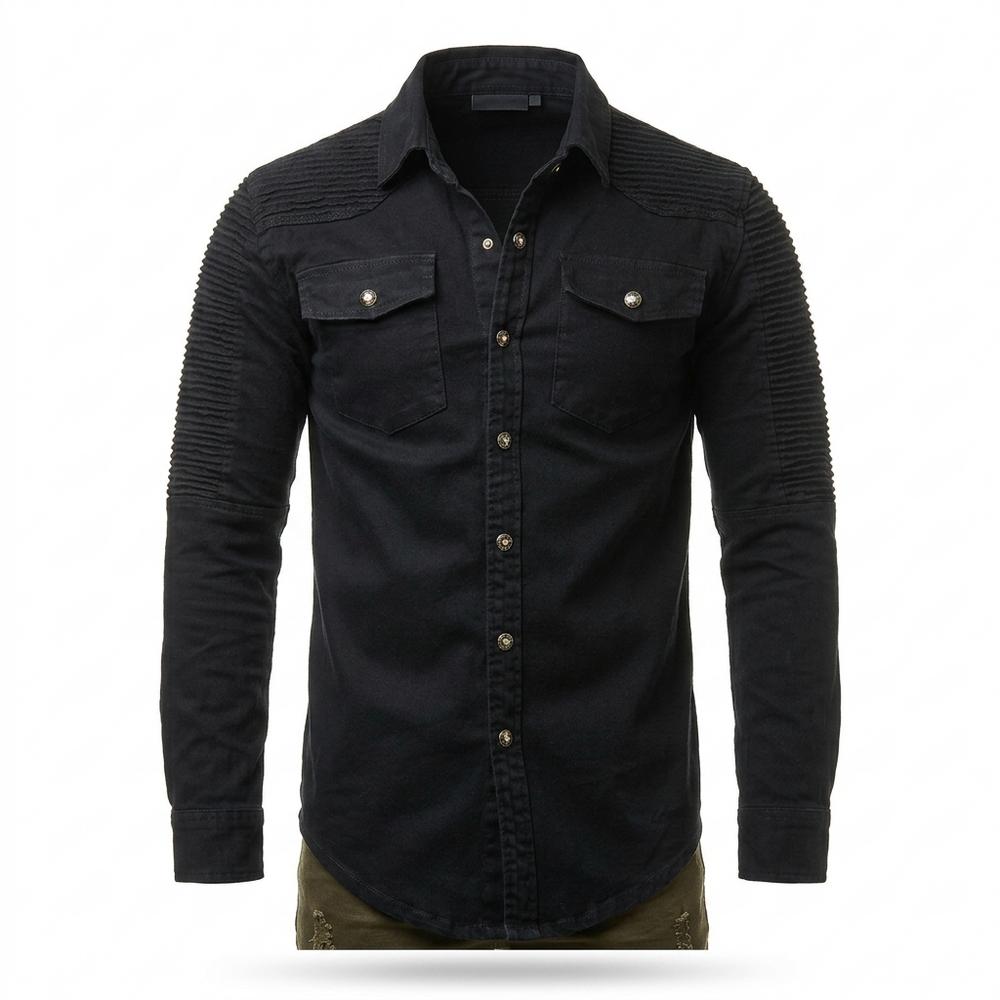 Lederjacken Outlet24 - Yomor | Gestepptes Tailliertes Hemd Herren