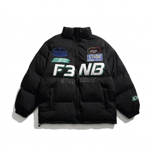 Lederjacken Outlet24 - Vifal | Wattierte Bestickte Jacke Unisex