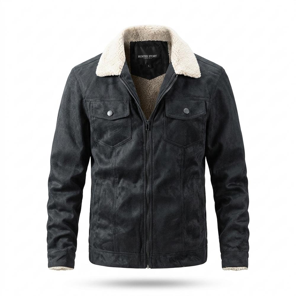 Lederjacken Outlet24 - Cikov | Gefüttert Strukturiert Jacke Herren