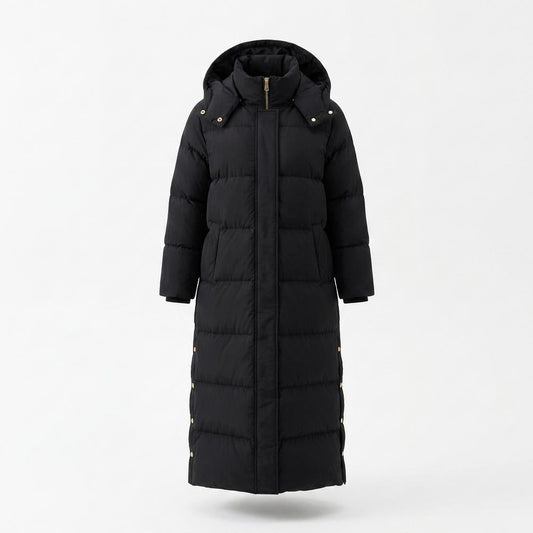 Lederjacken Outlet24 - Coniv | Gefütterter Langgeschnittener Mantel Damen