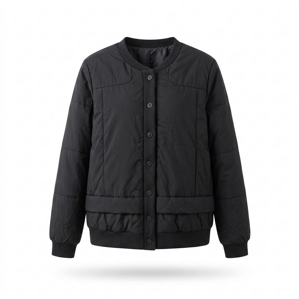 Lederjacken Outlet24 - Yufim | Gefüttert Kragenlos Jacke Damen