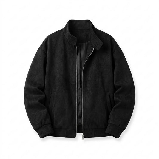 Lederjacken Outlet24 - Sepil | Reißverschluss Velourartig Wildleder-Jacke Damen