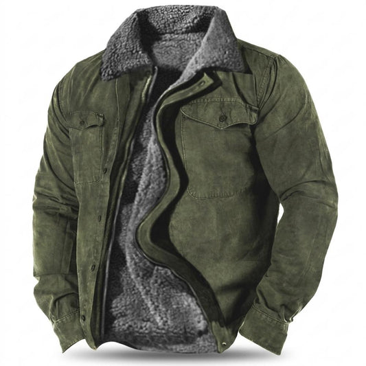 Lederjacken Outlet24 - Duses | Gefütterte Veloursartige Wildleder-Jacke Herren