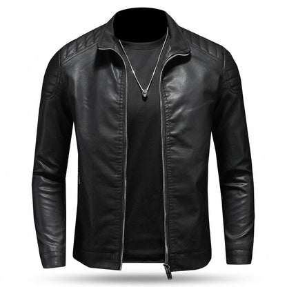 Lederjacken Outlet24 - Kidik | Gesteppt Tailliert Lederjacke Herren