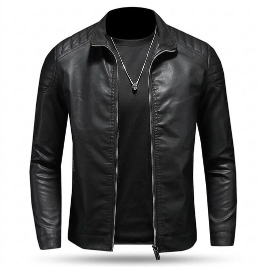 Lederjacken Outlet24 - Kidik | Gesteppt Tailliert Lederjacke Herren