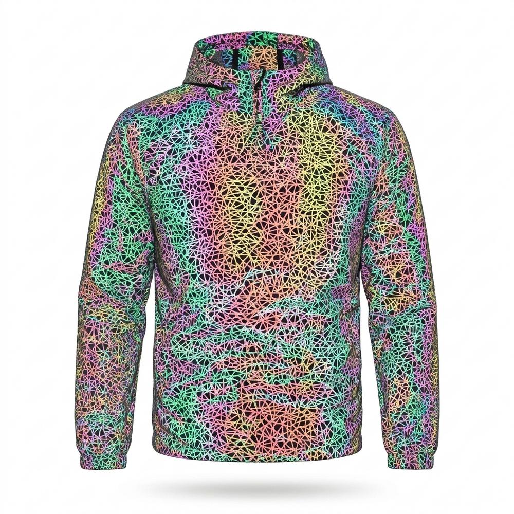 Lederjacken Outlet24 - Mivar | Reflektierend Gemustert Jacke Unisex