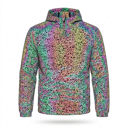 Lederjacken Outlet24 - Mivar | Reflektierend Gemustert Jacke Unisex