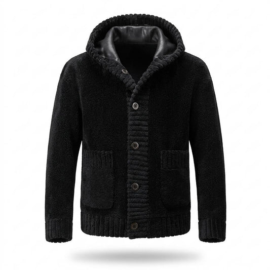 Lederjacken Outlet24 - Tedon | Strukturiert Geknöpft Jacke Herren