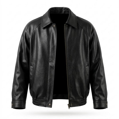 Lederjacken Outlet24 - Dapat | Gekragte Elastische Lederjacke Herren